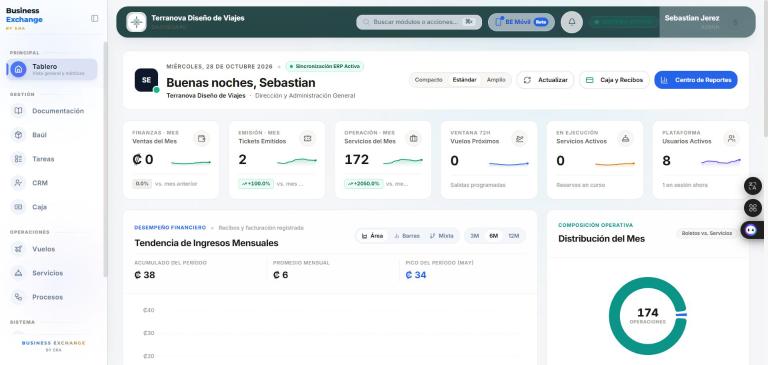Resultado · El Tablero con la barra superior en teal de Terranova.